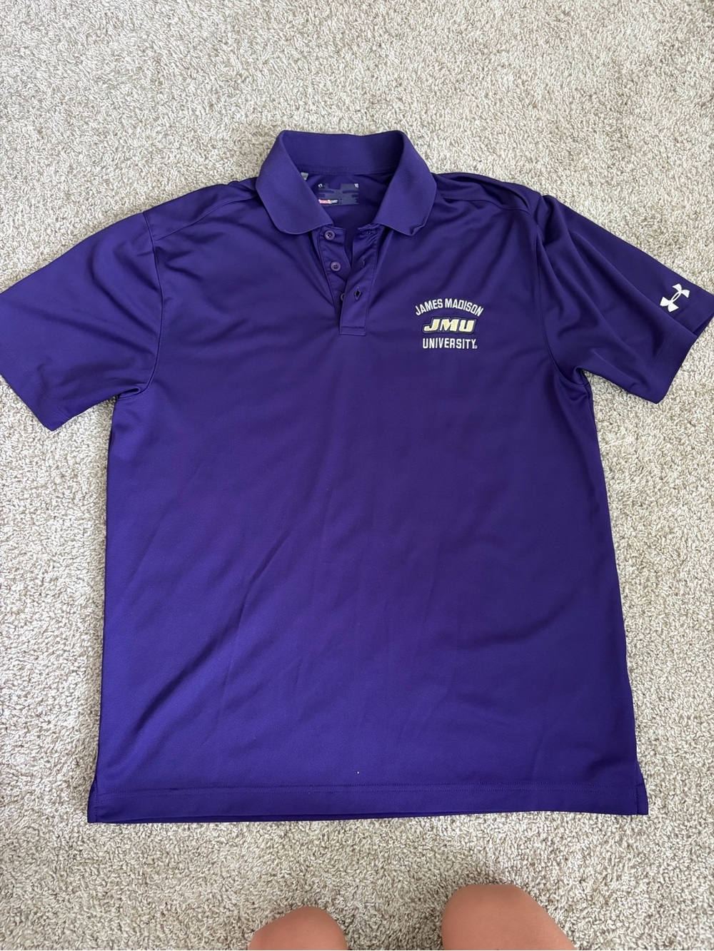 Under Armour Purple James Madison University Polo